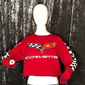 Corvette crop top long sleeve